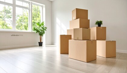 moving boxes in new house