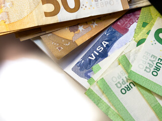 Entry tax to the USA, visa fee, visa tax, deposit euro upon entry to the USA, deposit of money in...