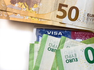 Entry tax to the USA, visa fee, visa tax, deposit euro upon entry to the USA, deposit of money in...
