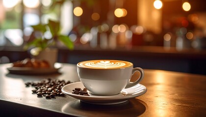 cup of coffee on the table