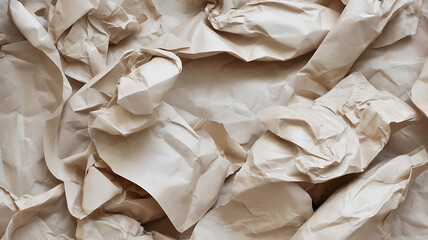 Crinkled brown paper, a chaotic texture. 