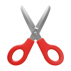 Open red scissors sharp  ready