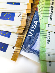 Entry tax to the USA, visa fee, visa tax, deposit euro upon entry to the USA, deposit of money in...