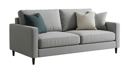 Fototapeta premium Comfortable sofa on transparent background png