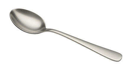 Reflective metal spoon on bright surface