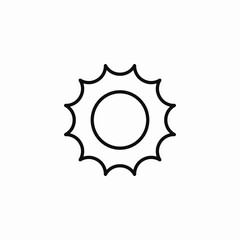 bright sunny day icon sign vector