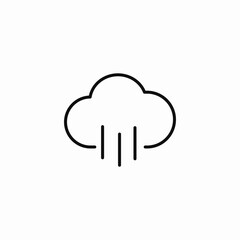 heavy rain showers icon sign vector