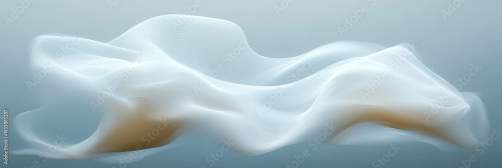 Poster captivating organic fluid structure with softness effect, gradient texture and ripple formation art