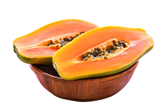 a bowl of papanas on a white background