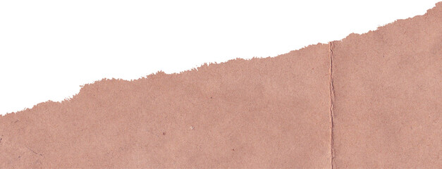 Brown torn paper texture background