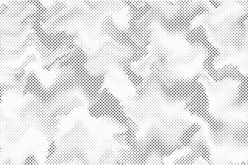 Abstract gradient halftone dots grunge wavy background. Gradient texture. Grunge halftone grid background. White and black sand noise. Retro pixelated vector backdrop.