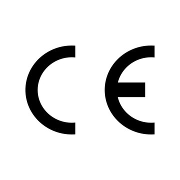 CE marking. Conformity mark the EU standards. The packaging or packaged material complies with the environmental and technical requirements established in the countries the European Union.