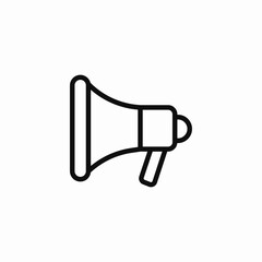 megaphone announcement speaker icon sign vector