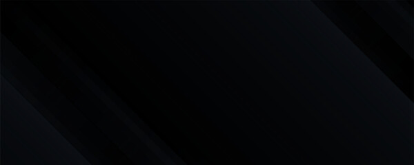 Dark black neutral abstract background for presentation design. Simple black abstract banner background