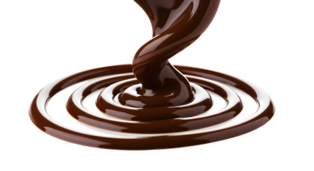 Swirling chocolate vortex of delectable delight