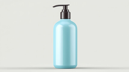 Blue Pump Bottle Skincare Cosmetic