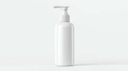 White Pump Bottle Cosmetic Skincare