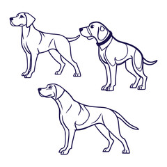 Sketch Style Hunting Hound – Vintage Dog Art