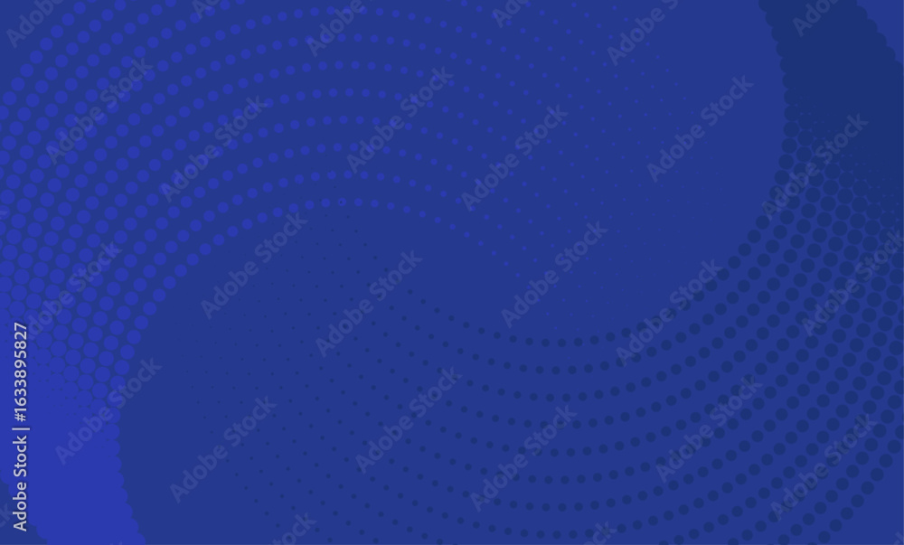 Poster abstract blue halftone wave background. digital abstract background featuring a dynamic halftone dot