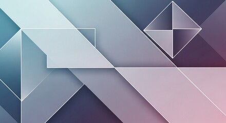 Abstract geometric background with overlapping shapes and subtle color gradients, ideal for modern presentations, websites, and digital designs.