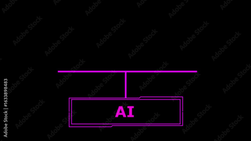 Poster artificial intelligence (ai), machine learning and modern computer technologies. transparent backgro