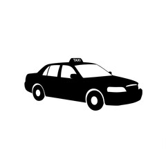 Fototapeta premium taxi vector in siluet 