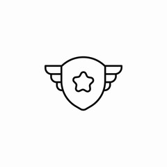 police badge star icon sign vector