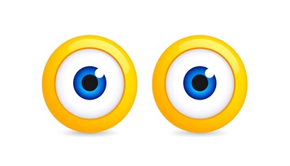 Wide-eyed emoji pair