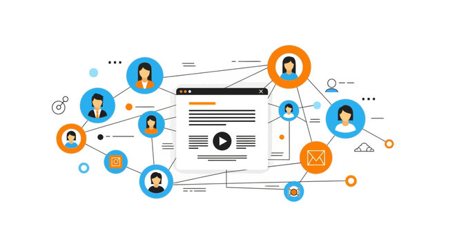 Online Community Connecting People Using Digital Platforms For Networking Solution