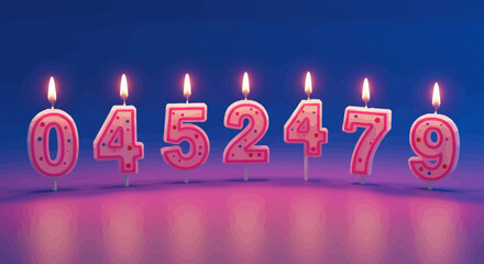 Number Birthday Candle Collection