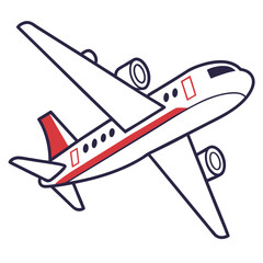 Fototapeta premium airplane isolated on white
