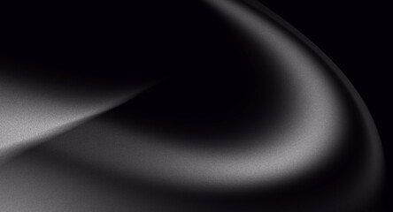 Abstract monochrome dark gradient noise texture, grainy black white background, banner header...