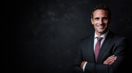 Confident Businessman Portrait: A Successful Leader