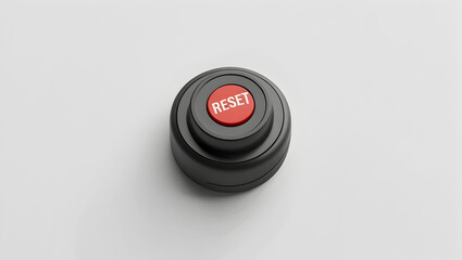Sport Equipment Isolated umpire counter clicker tool on white background shown with reset button facing up