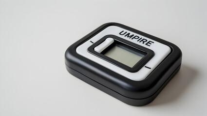 Sport Equipment Isolated umpire counter clicker tool on white background shown with reset button facing up