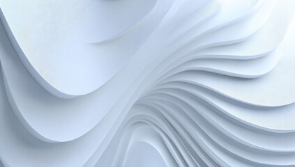 Abstract white wavy layers (1)