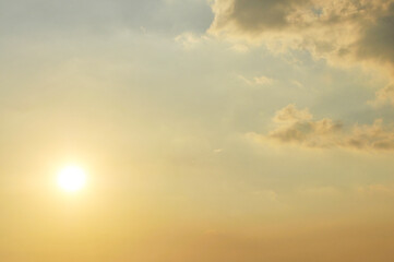 Beautiful storm clouds on a summer night with pinks and blues.