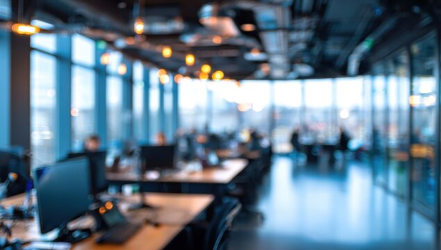 Blurred modern office interior (22)