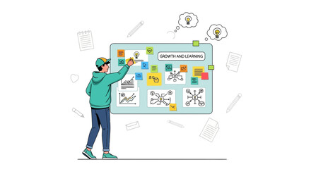 Young Professional Developing Strategy For Business Development And Learning