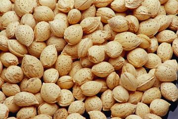 Obraz premium indian shell almonds india 