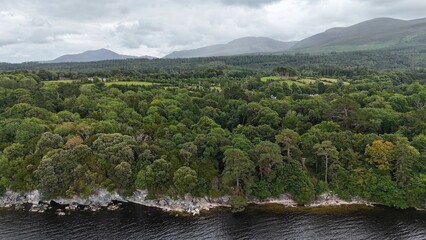 Obraz premium survol du parc national de Killarney, ring of Kerry, Irlande
