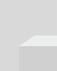 Minimalist product display platform mockup for advertising and presentation use