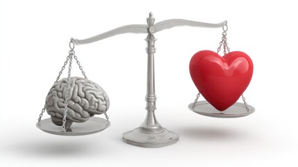 Brain and heart on scales
