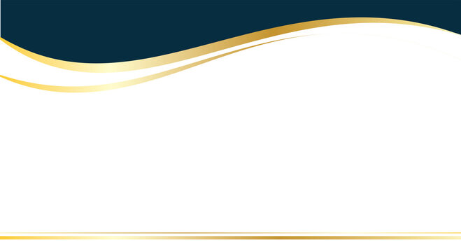 Abstract certificate background, dark green gold wave at top