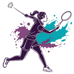 tennis player silhouette