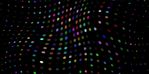 Abstract background with colorful halftone dots. Vector illustration.
