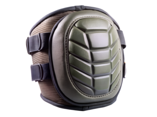 Protective knee pad isolated on transparent background