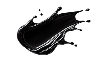 Black liquid splash, smooth, dark, abstract