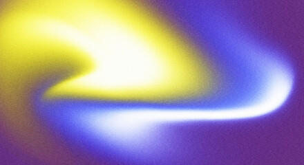 Glowing grainy noise texture, purple yellow blue white gradient background abstract smooth banner...