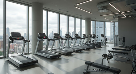 gym equipment in gym